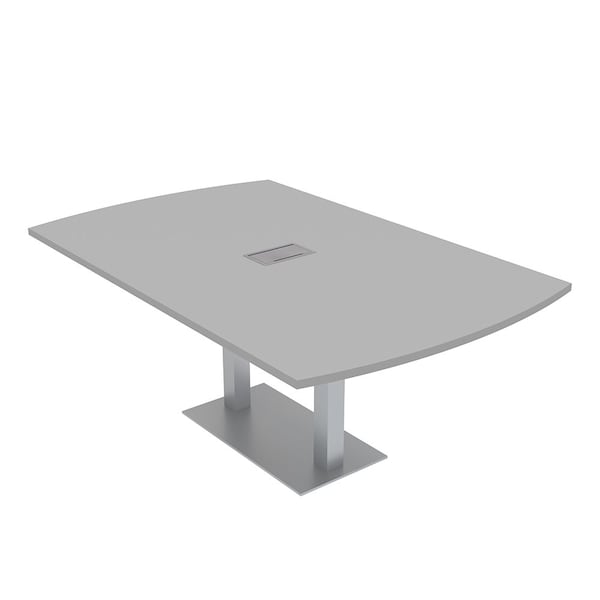 45.25 in W, 84 in L, 29 in H, Engineered Wood Top, Grey